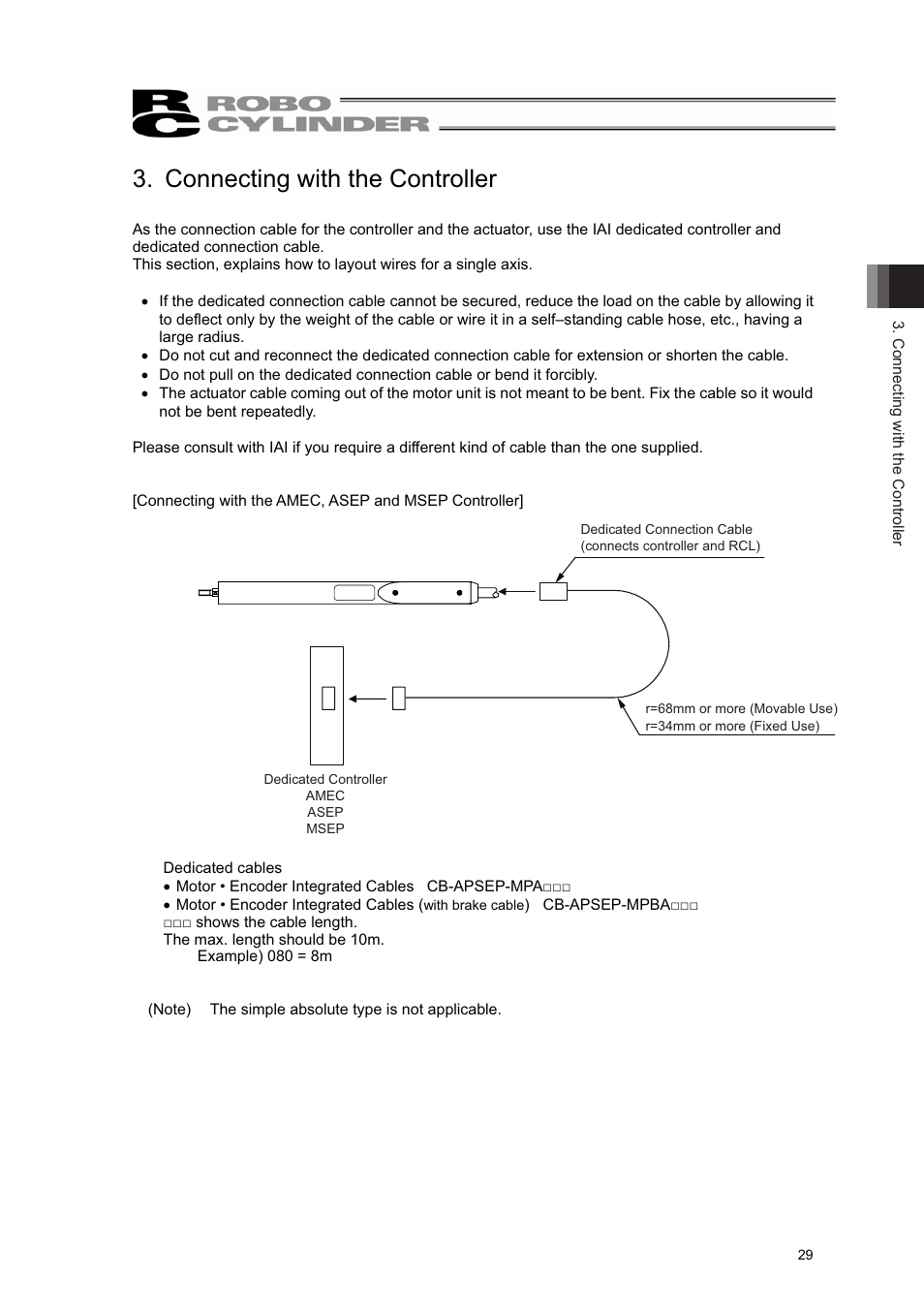 Connecting with the controller | IAI America RCL-RA3L User Manual | Page 35 / 56