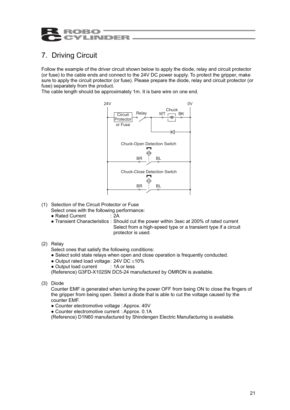 Driving circuit | IAI America RCLE-GR5L User Manual | Page 27 / 46