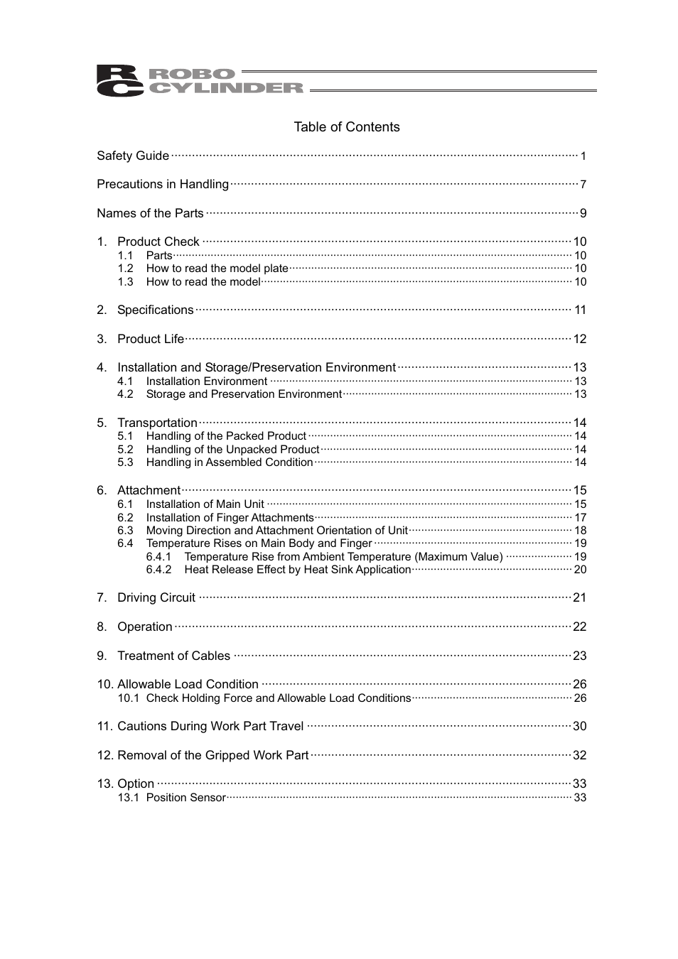 IAI America RCLE-GR5L User Manual | Page 5 / 46