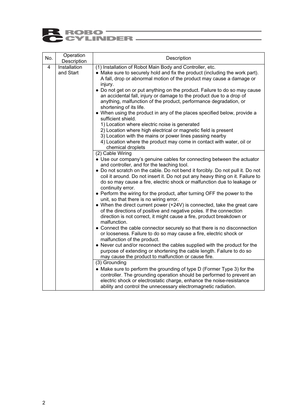 IAI America RCLE-GR5L User Manual | Page 8 / 46