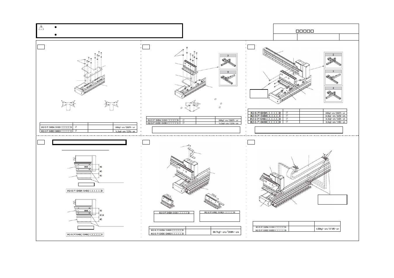 Xy base fixed type: double slider type | IAI America IK Series User Manual | Page 5 / 16