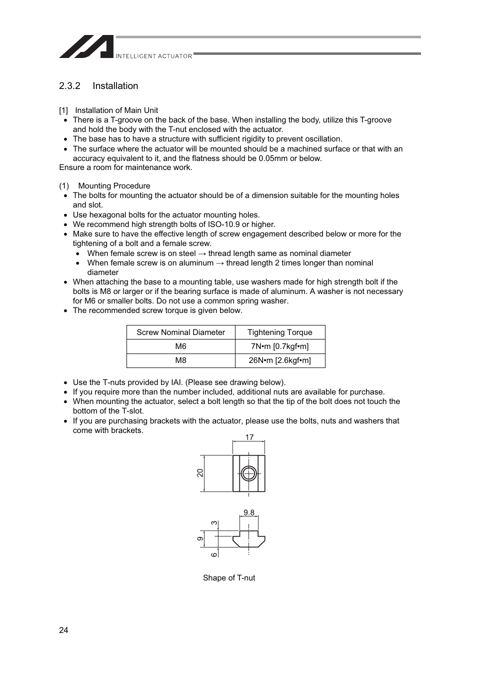 IAI America FS User Manual | Page 30 / 84