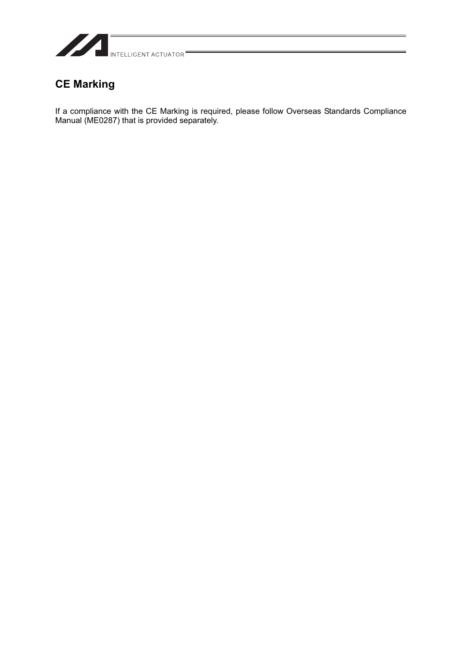 Ce marking | IAI America FS User Manual | Page 4 / 84