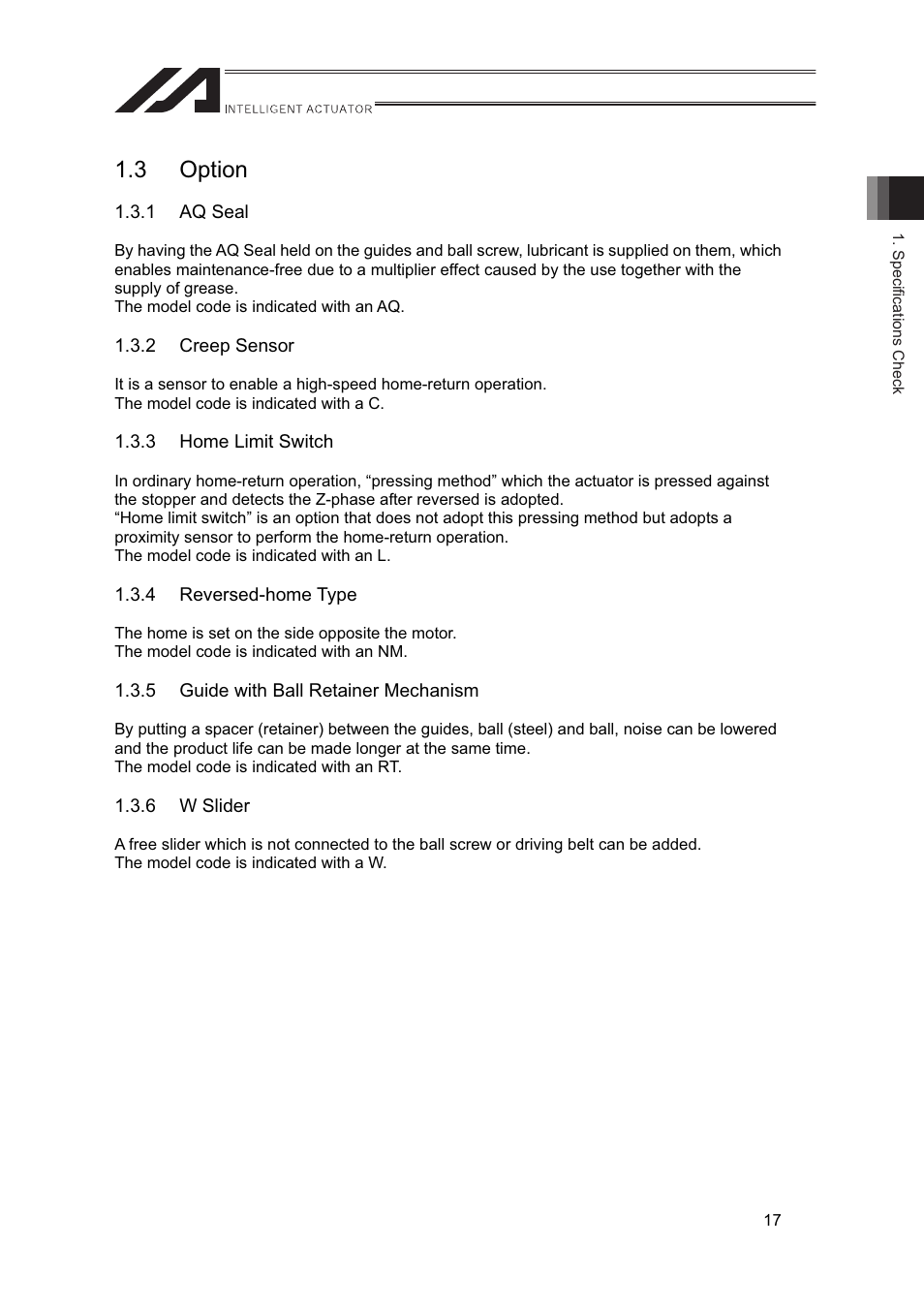 3 option | IAI America IF User Manual | Page 23 / 76