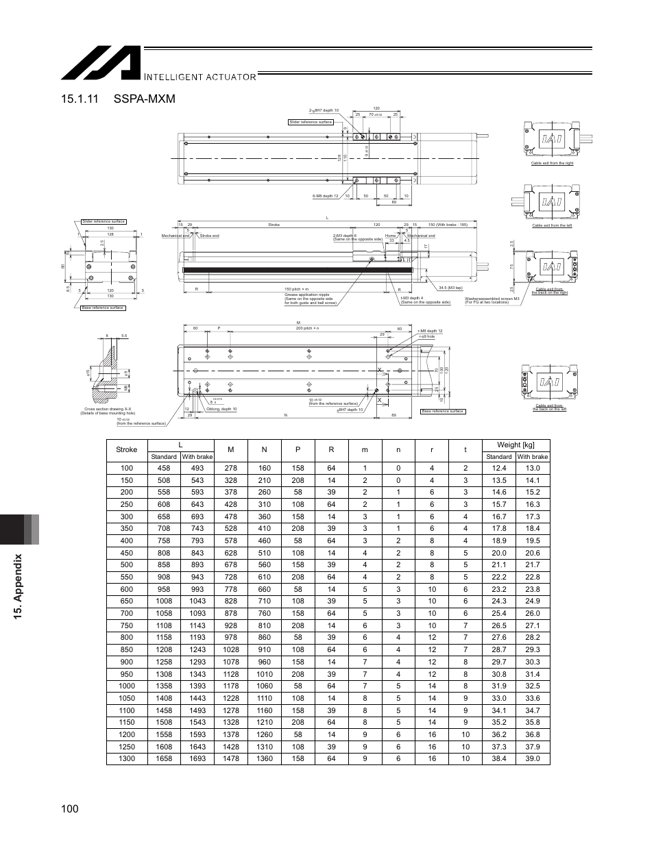 11 sspa-mxm, Appendix 100 | IAI America SSPA User Manual | Page 108 / 114