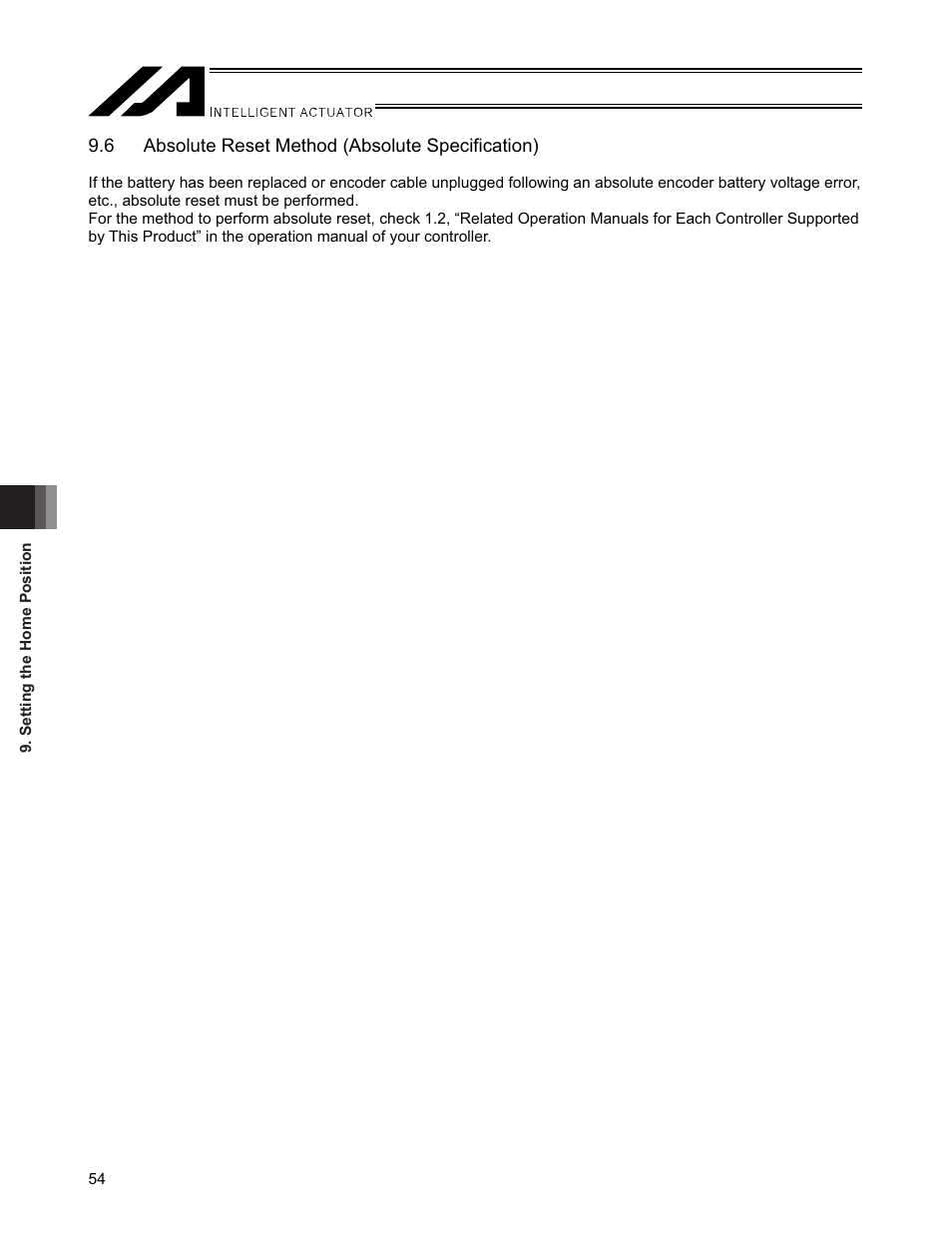 6 absolute reset method (absolute specification) | IAI America SSPA User Manual | Page 62 / 114