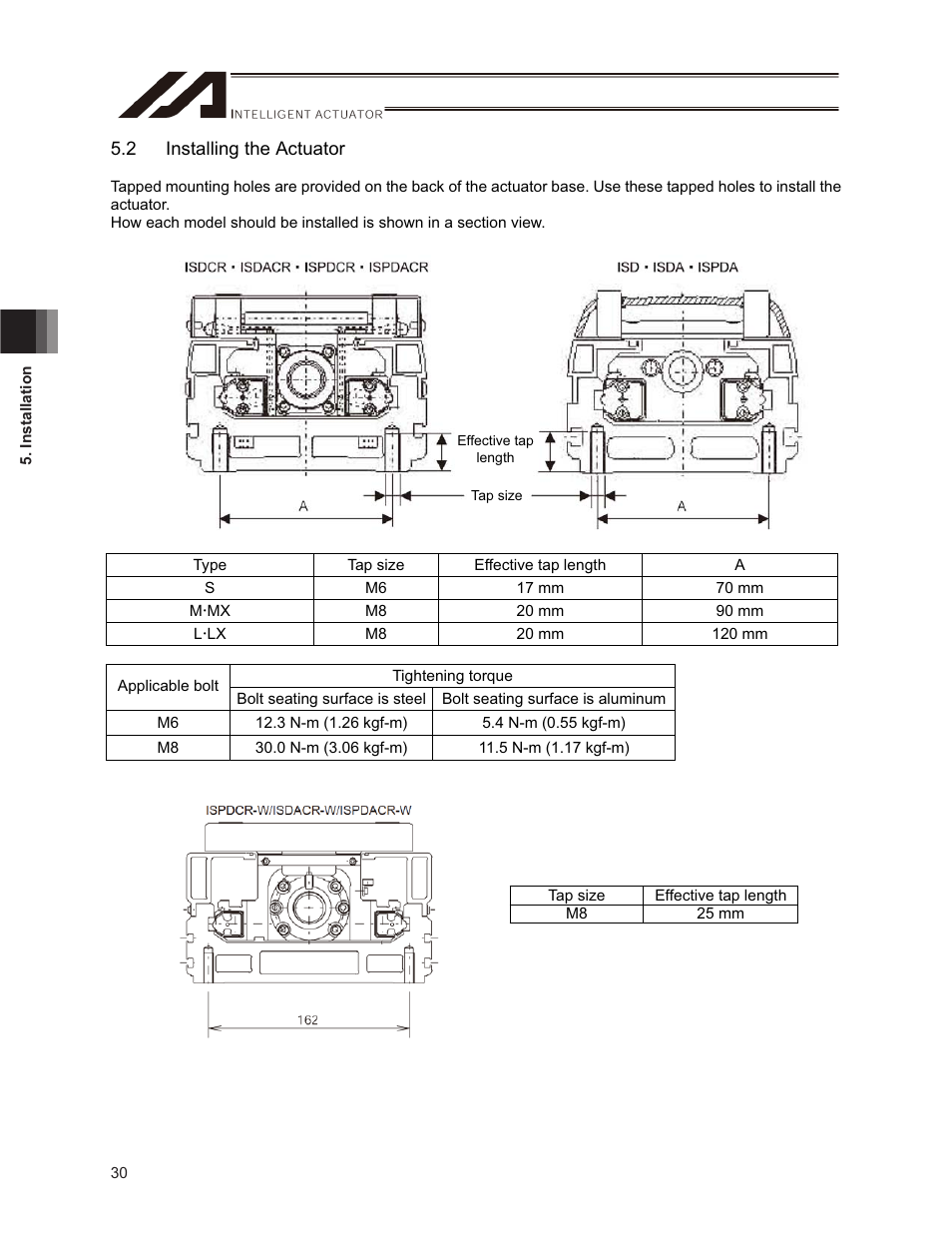 2 installing the actuator | IAI America ISPDACR-ESD User Manual | Page 38 / 126