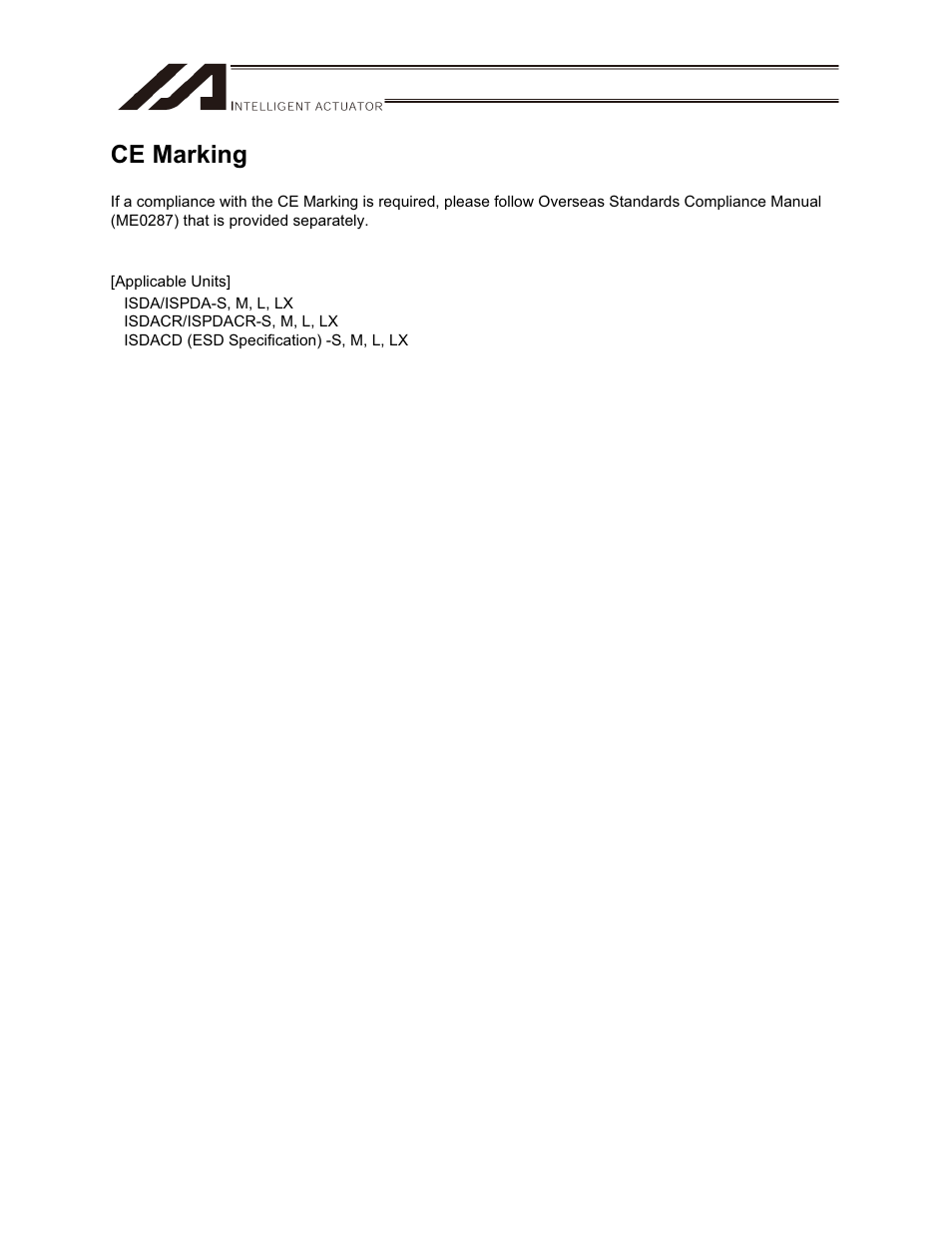 Ce marking | IAI America ISPDACR-ESD User Manual | Page 4 / 126