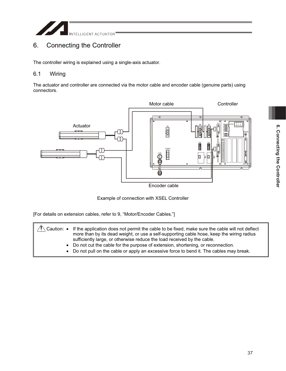 Connecting the controller, 1 wiring | IAI America ISPDACR-ESD User Manual | Page 45 / 126