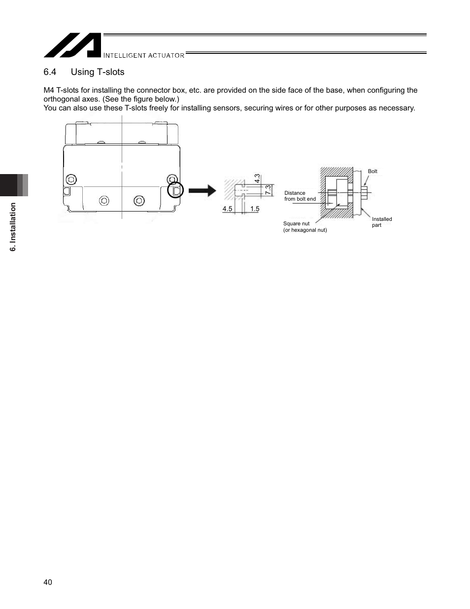 4 using t-slots | IAI America SSPDACR User Manual | Page 48 / 116