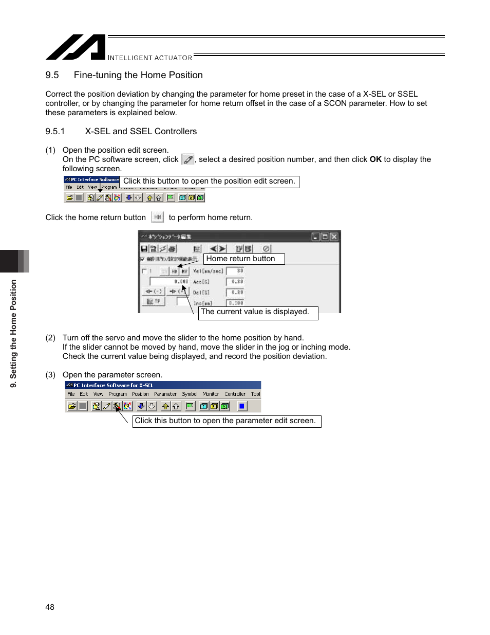 5 fine-tuning the home position | IAI America SSPDACR User Manual | Page 56 / 116