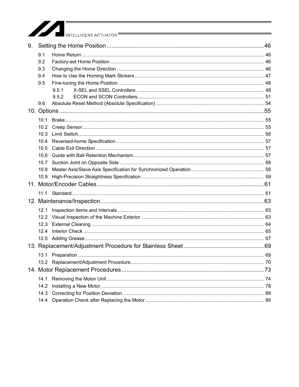 IAI America SSPDACR User Manual | Page 6 / 116