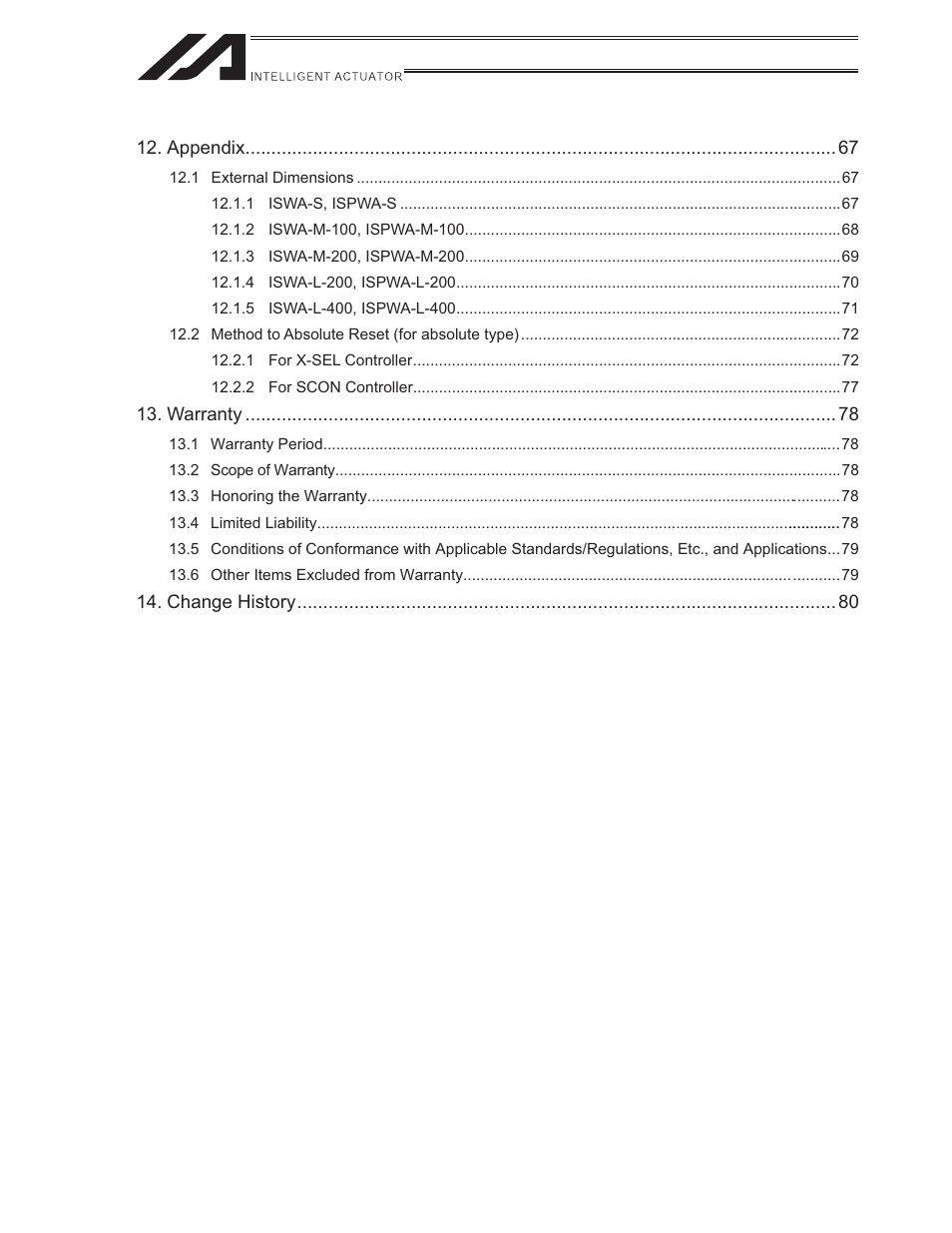 IAI America ISWA User Manual | Page 7 / 90