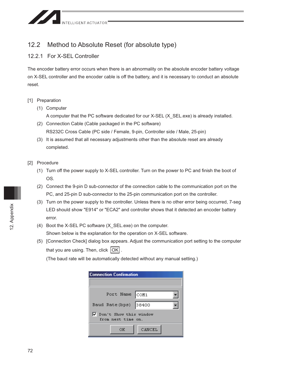 2 method to absolute reset (for absolute type) | IAI America ISWA User Manual | Page 80 / 90