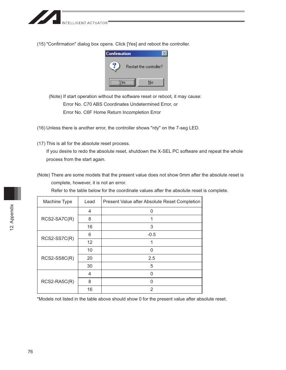 IAI America ISWA User Manual | Page 84 / 90