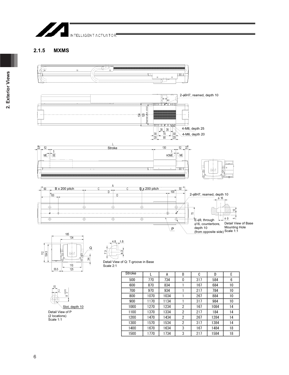 5 mxms, Exterior v iews | IAI America NS User Manual | Page 20 / 78