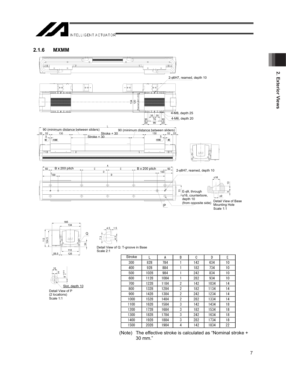 6 mxmm, Exterior v iews | IAI America NS User Manual | Page 21 / 78