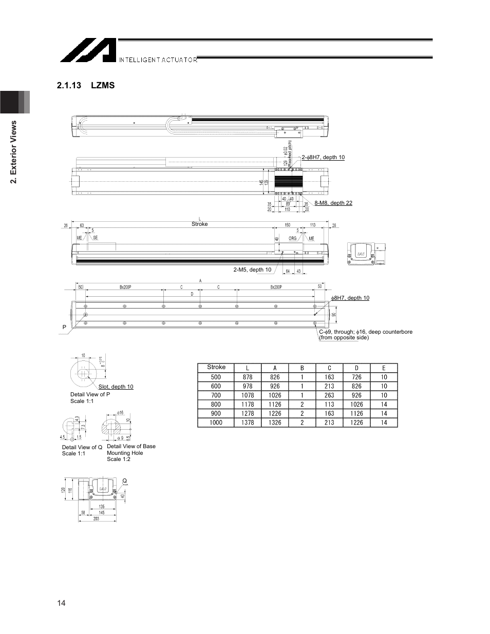 13 lzms, 14 2. exterior v iews | IAI America NS User Manual | Page 28 / 78