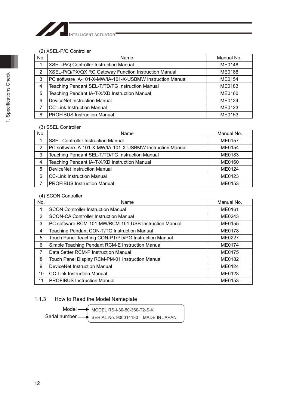 IAI America RS User Manual | Page 18 / 46