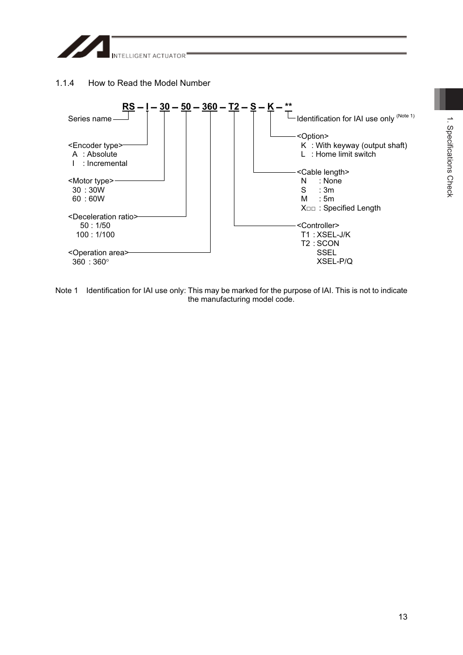 IAI America RS User Manual | Page 19 / 46