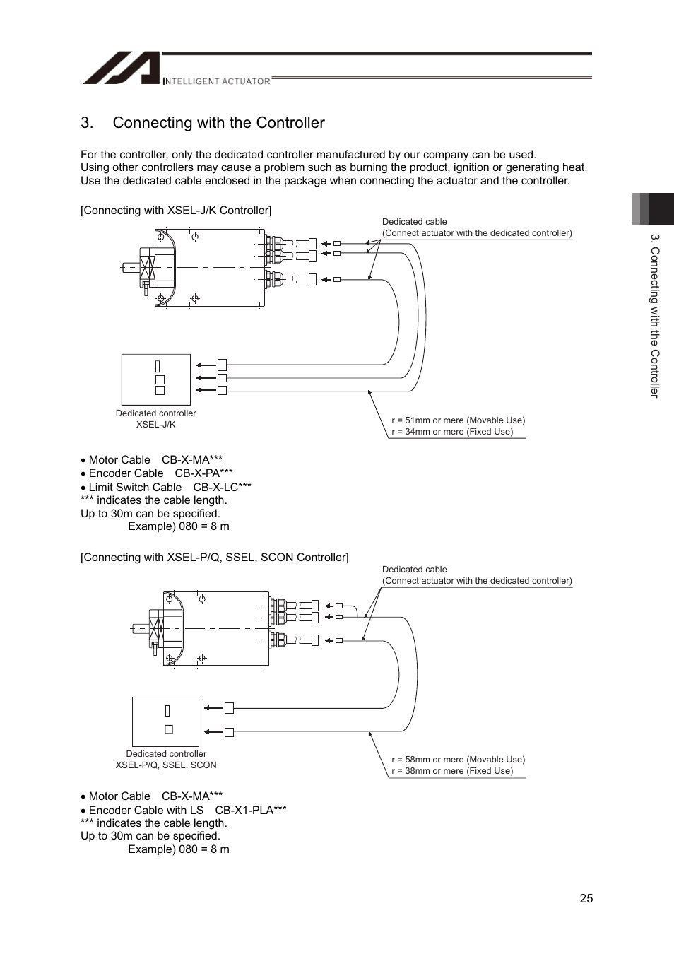 Connecting with the controller | IAI America RS User Manual | Page 31 / 46