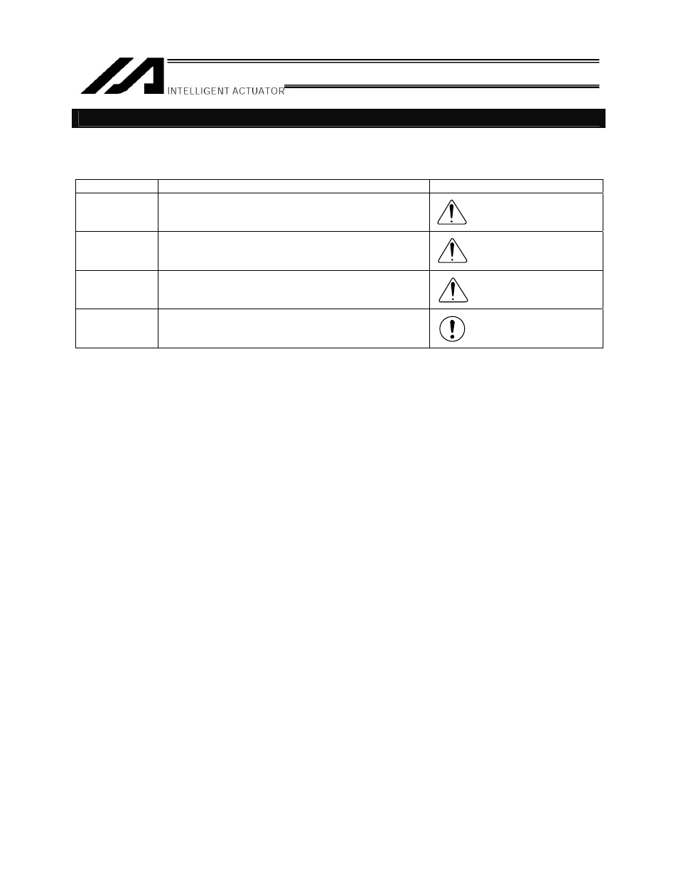 Danger, Warning, Caution | IAI America ZR-M User Manual | Page 10 / 67