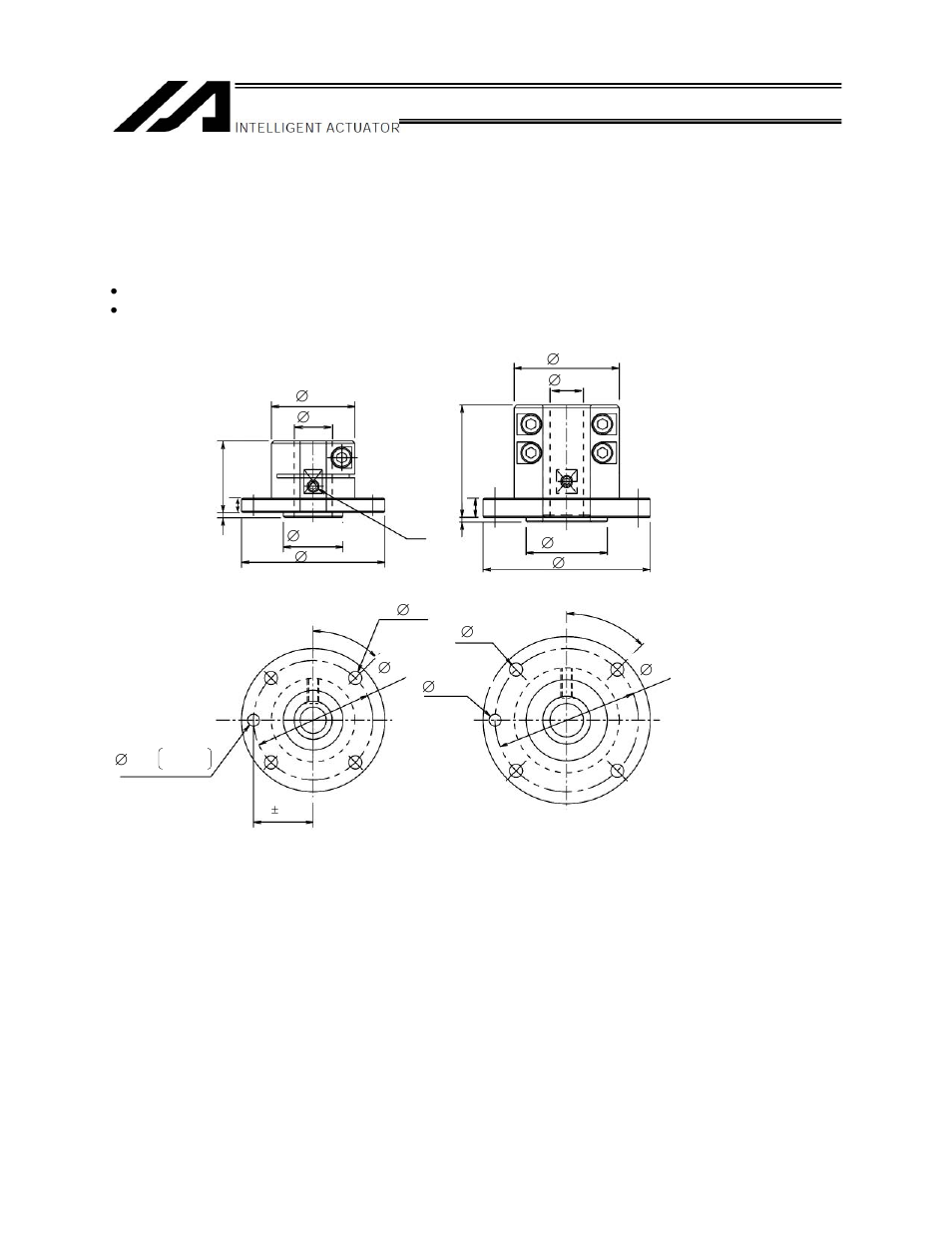 Options, 1 flanges, Flanges | IAI America ZR-M User Manual | Page 23 / 67