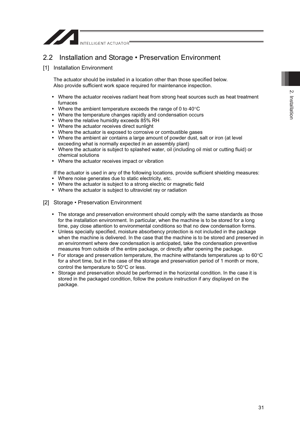 IAI America LSA-L15SS User Manual | Page 37 / 72