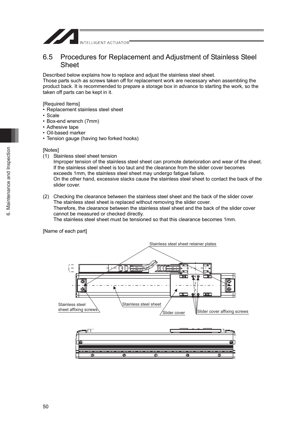 IAI America LSA-L15SS User Manual | Page 56 / 72