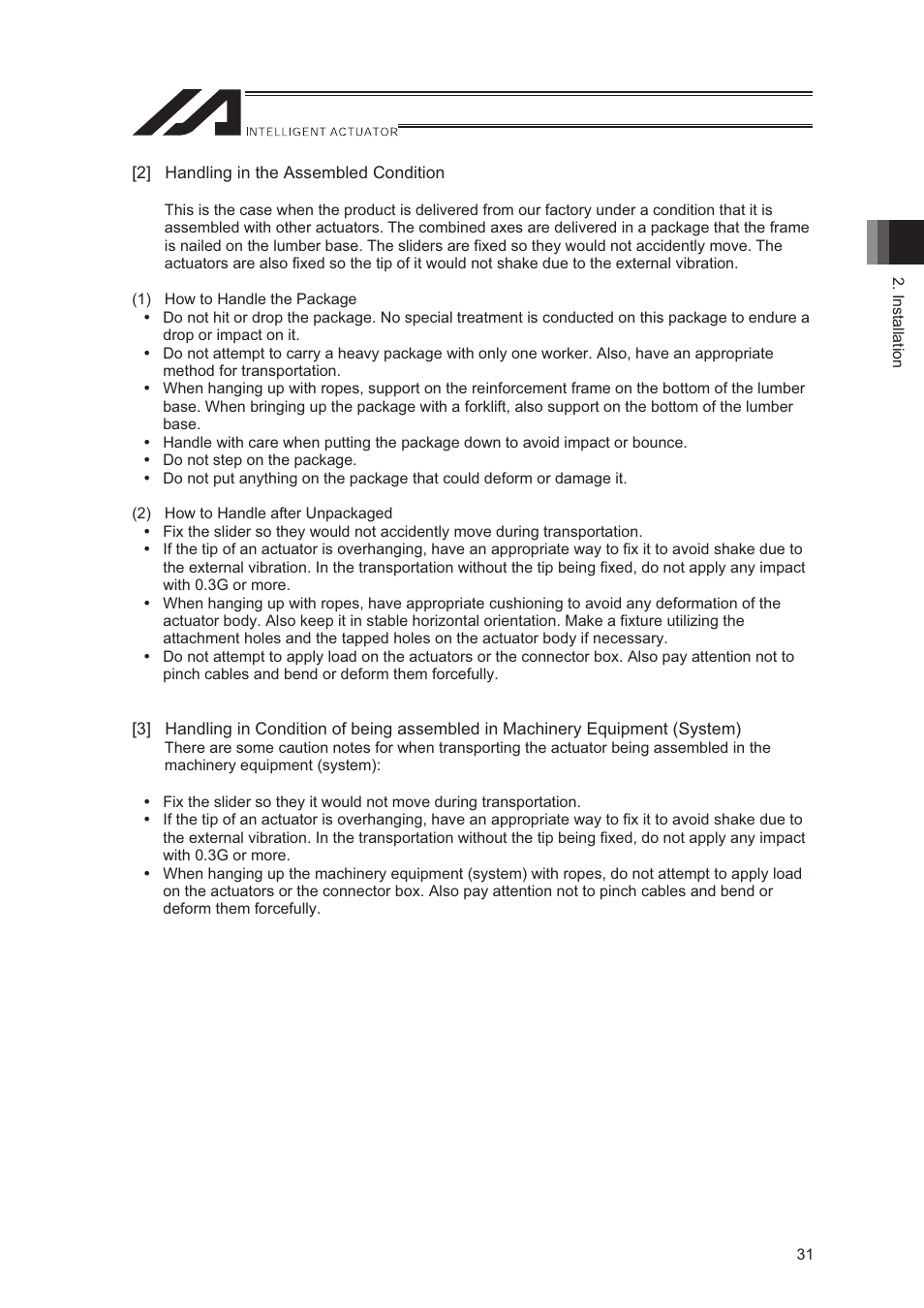IAI America LSA-S10SS User Manual | Page 37 / 90