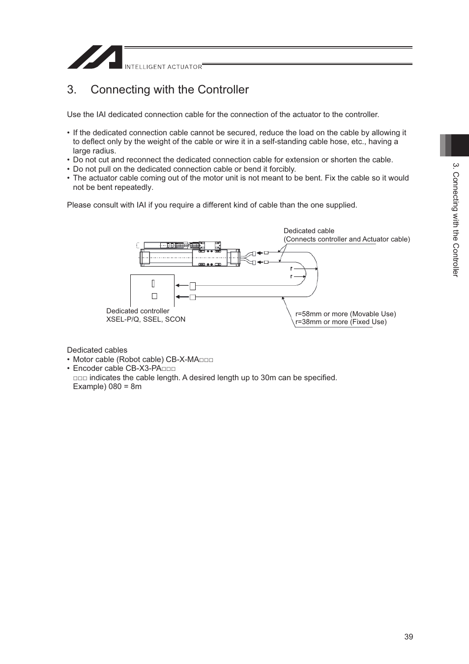 Connecting with the controller | IAI America LSA-S10SS User Manual | Page 45 / 90