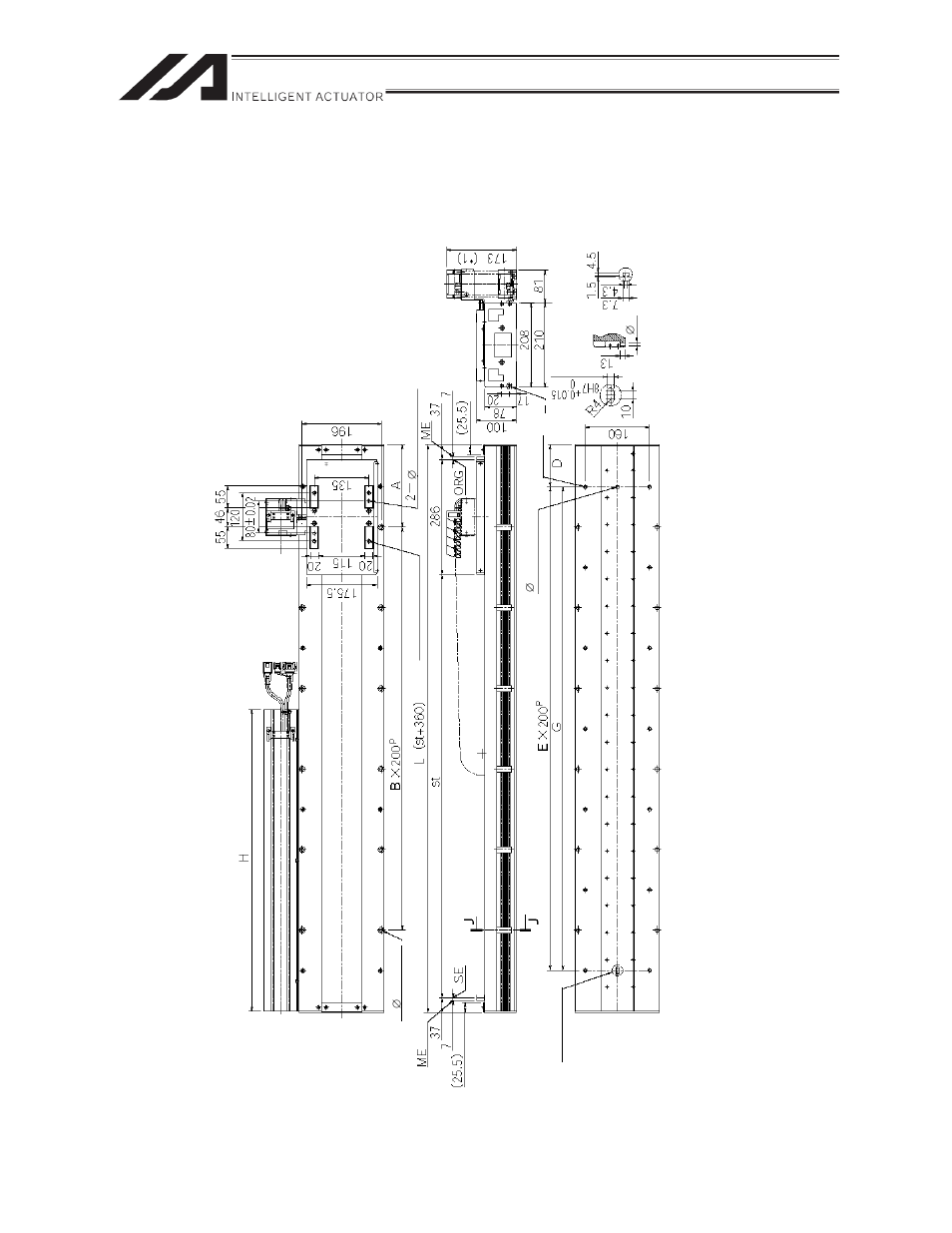 3 external dimension drawing, External dimension drawing, W21ss | 1 w21ss | IAI America LSA-W21SS User Manual | Page 58 / 68