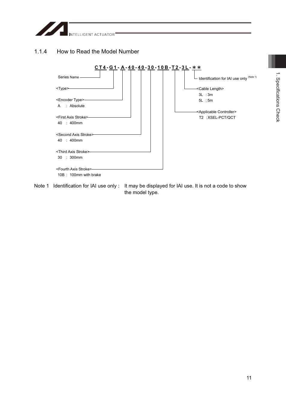 4 how to read the model number | IAI America CT4 User Manual | Page 17 / 72