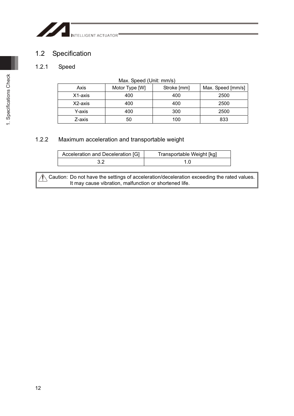 2 specification | IAI America CT4 User Manual | Page 18 / 72