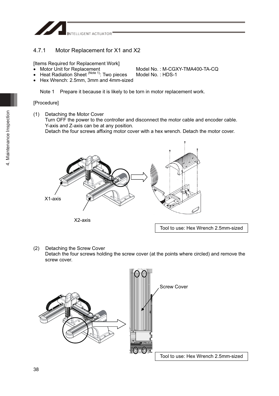 IAI America CT4 User Manual | Page 44 / 72