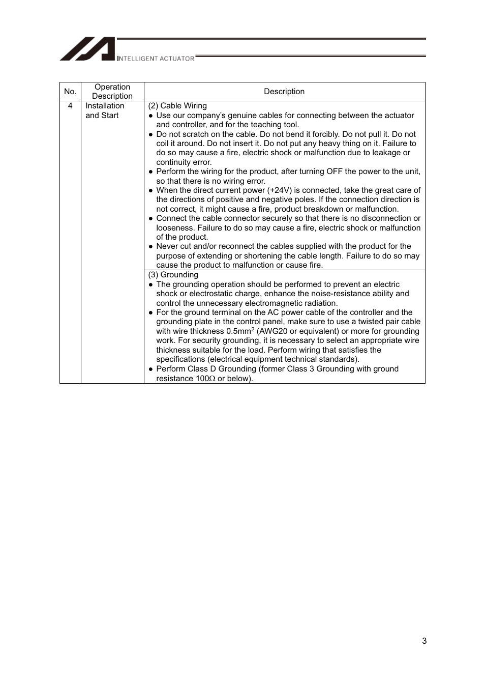 IAI America CT4 User Manual | Page 9 / 72