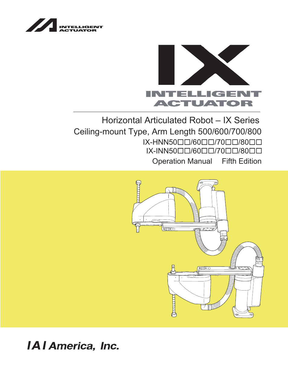 IAI America IX-INN8040 User Manual | 94 pages
