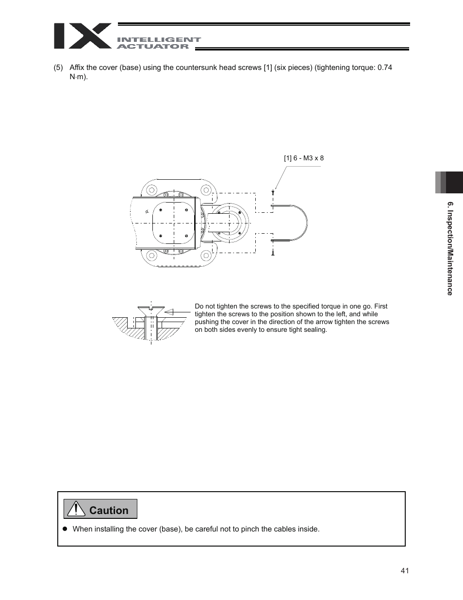 Caution | IAI America IX-INN8040 User Manual | Page 47 / 94