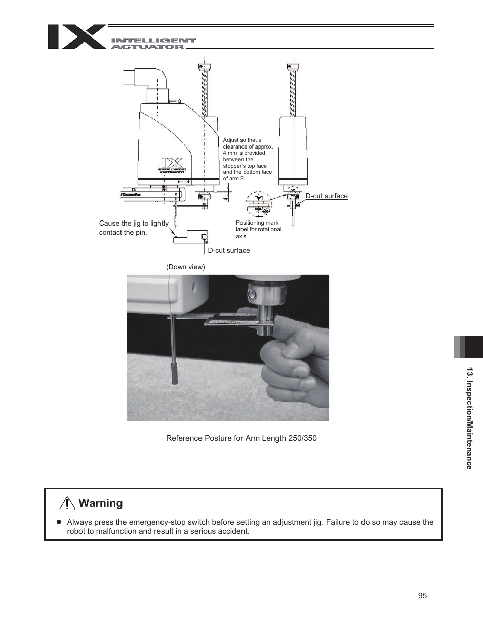 Warning | IAI America IX-NNW3515H User Manual | Page 101 / 110