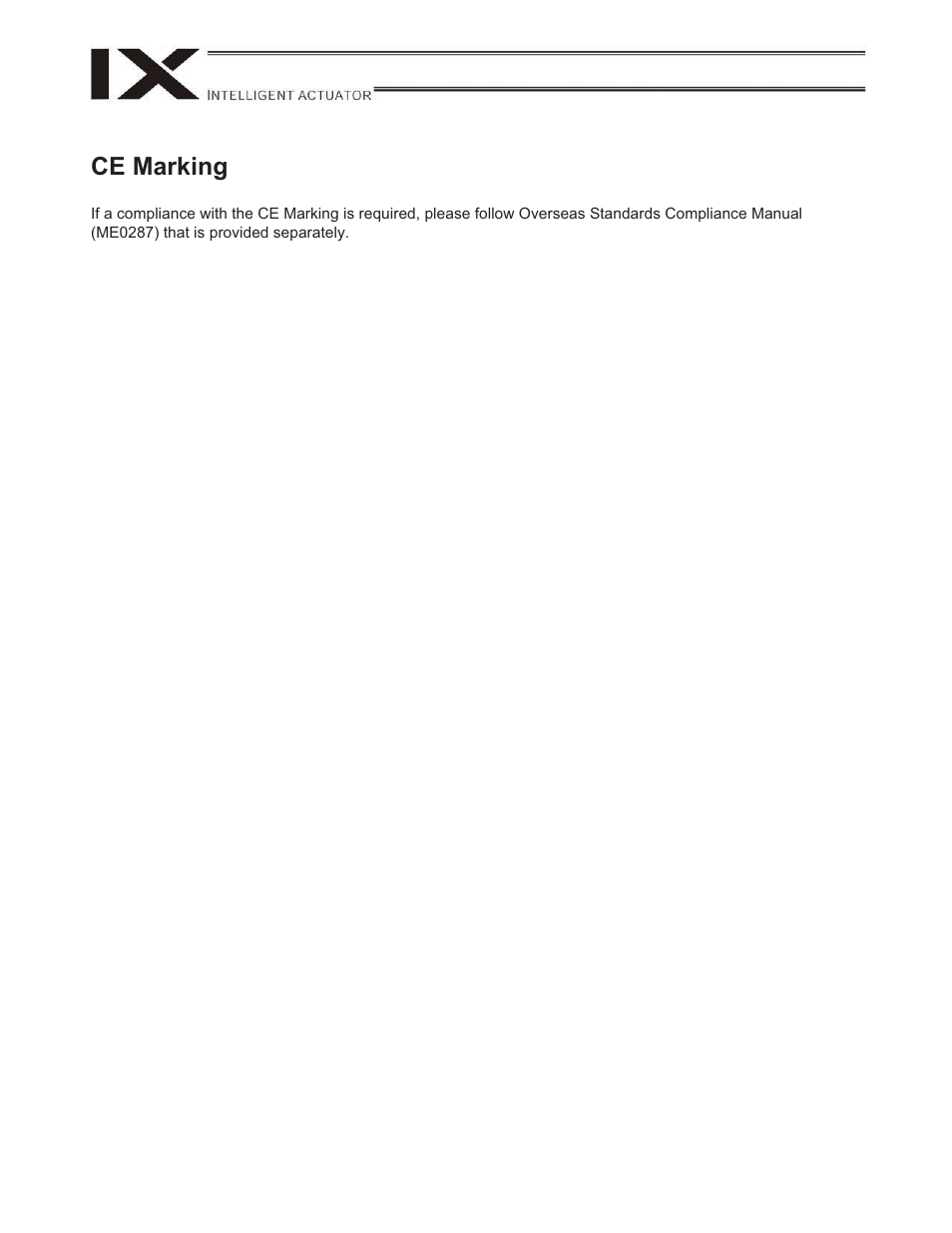 Ce marking | IAI America IX-NNW3515H User Manual | Page 4 / 110