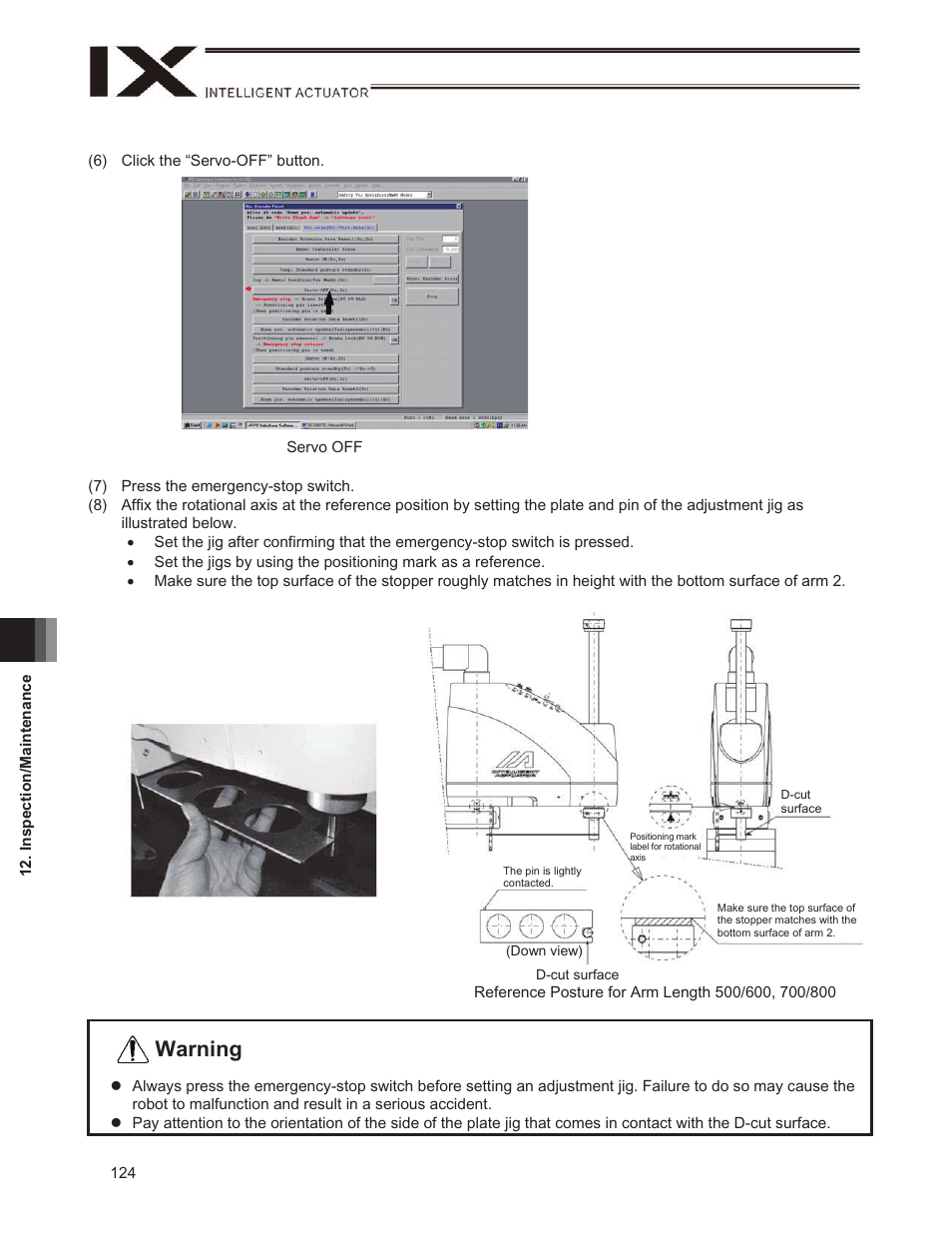 Warning | IAI America IX-NSN6016H User Manual | Page 132 / 142