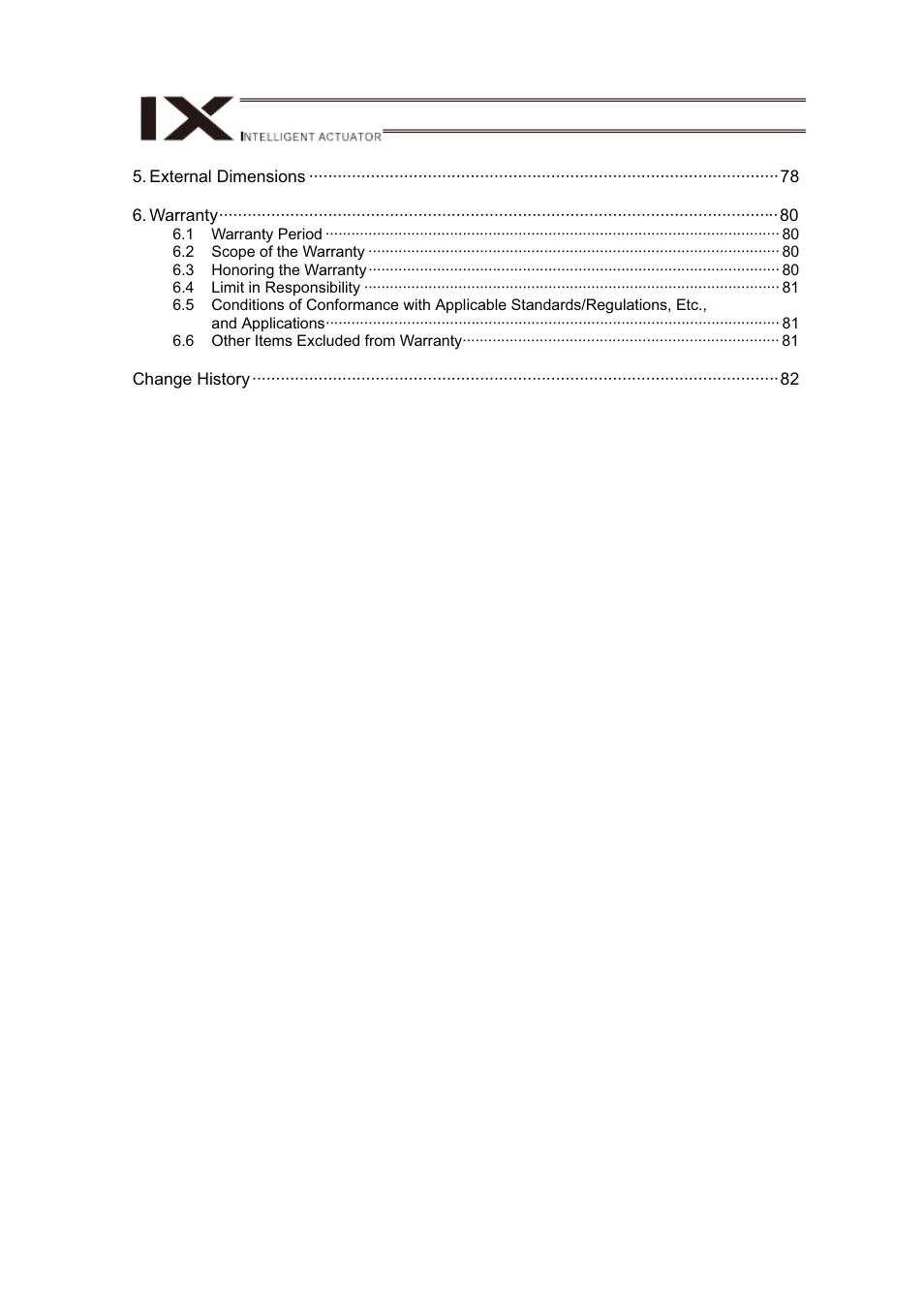IAI America IX-NNN12040 User Manual | Page 6 / 90