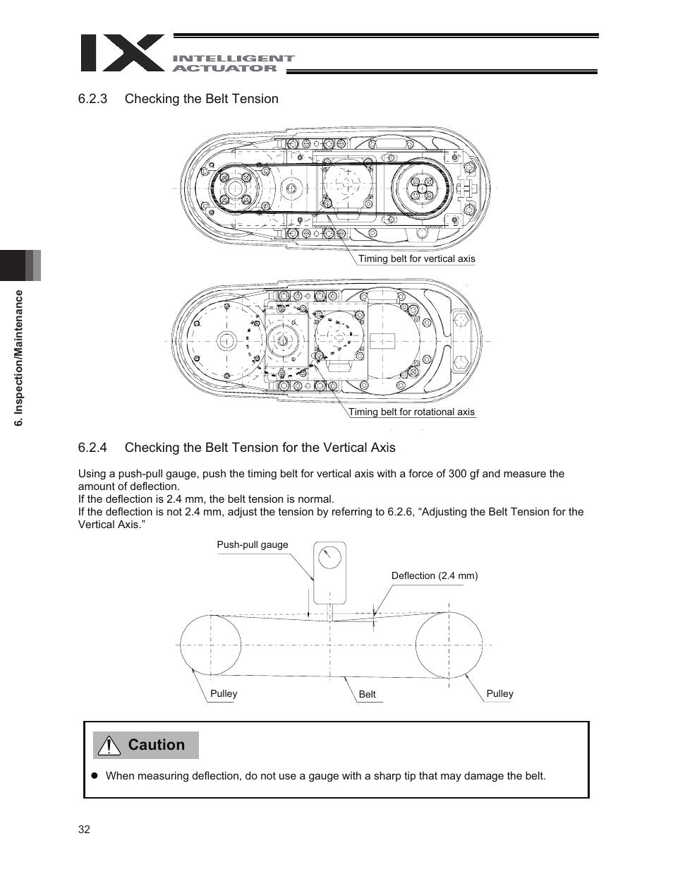 Caution | IAI America IX-NNC3515 User Manual | Page 38 / 76