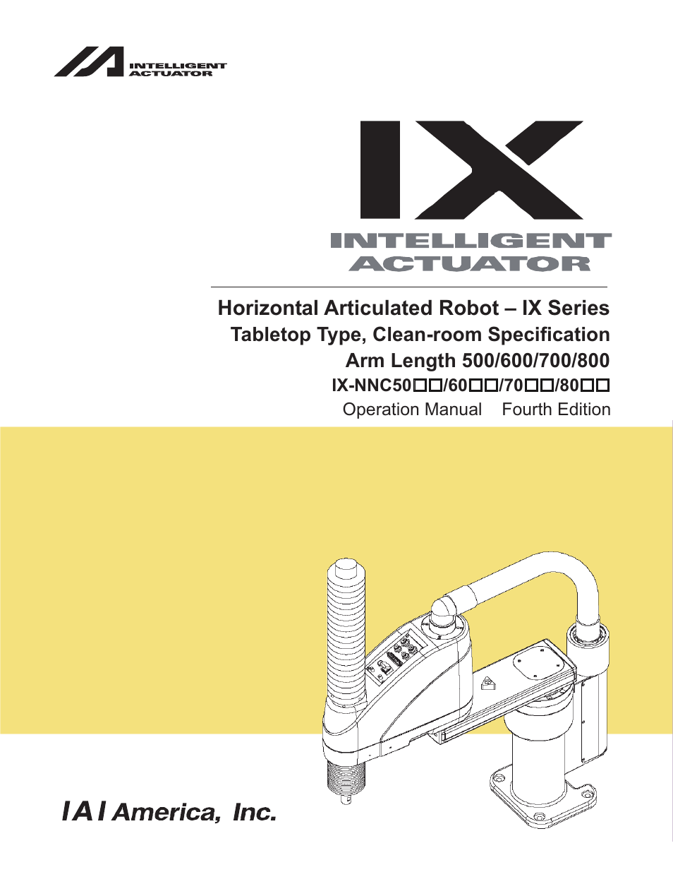 IAI America IX-NNC8040 User Manual | 90 pages