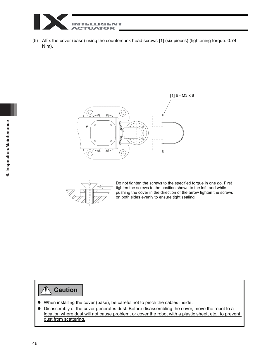 Caution | IAI America IX-NNC8040 User Manual | Page 52 / 90
