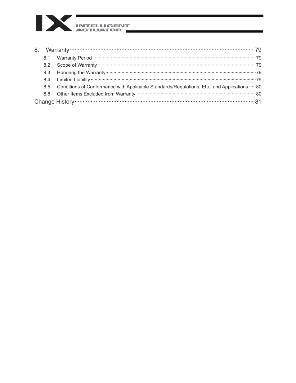 IAI America IX-NNC8040 User Manual | Page 6 / 90