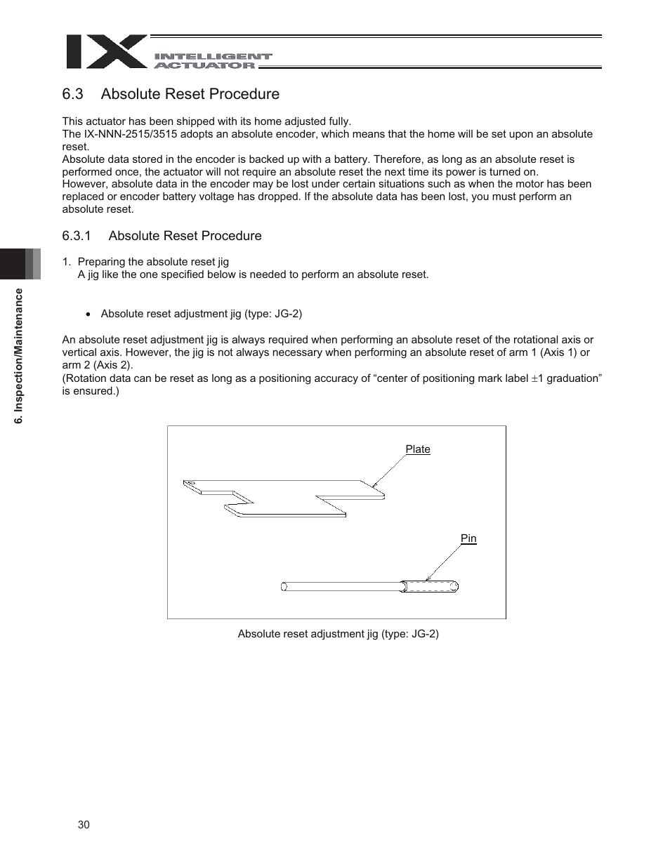 3 absolute reset procedure | IAI America IX-NNN3515 User Manual | Page 38 / 76