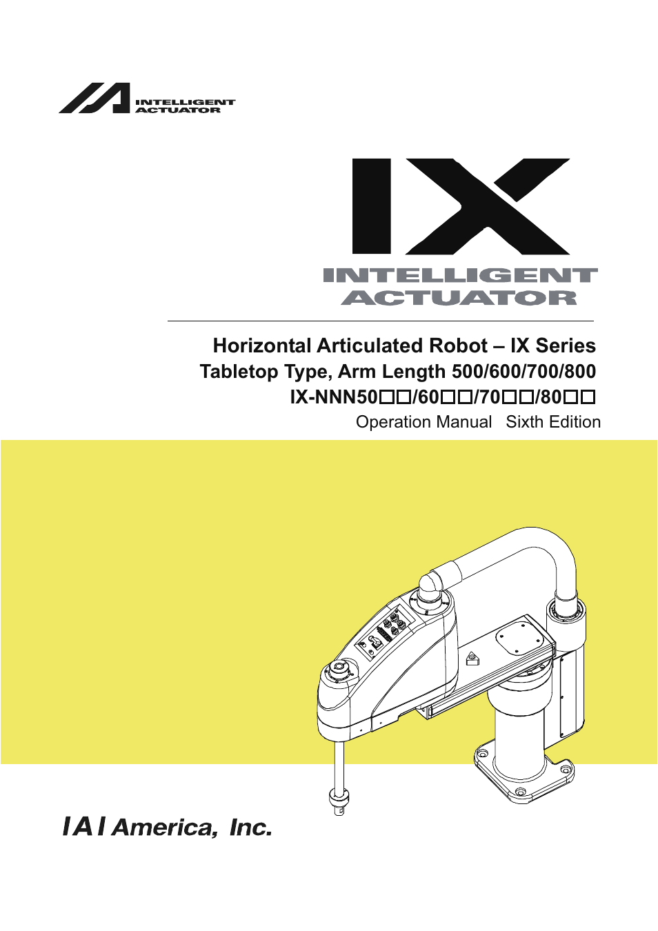 IAI America IX-NNN8040 User Manual | 84 pages