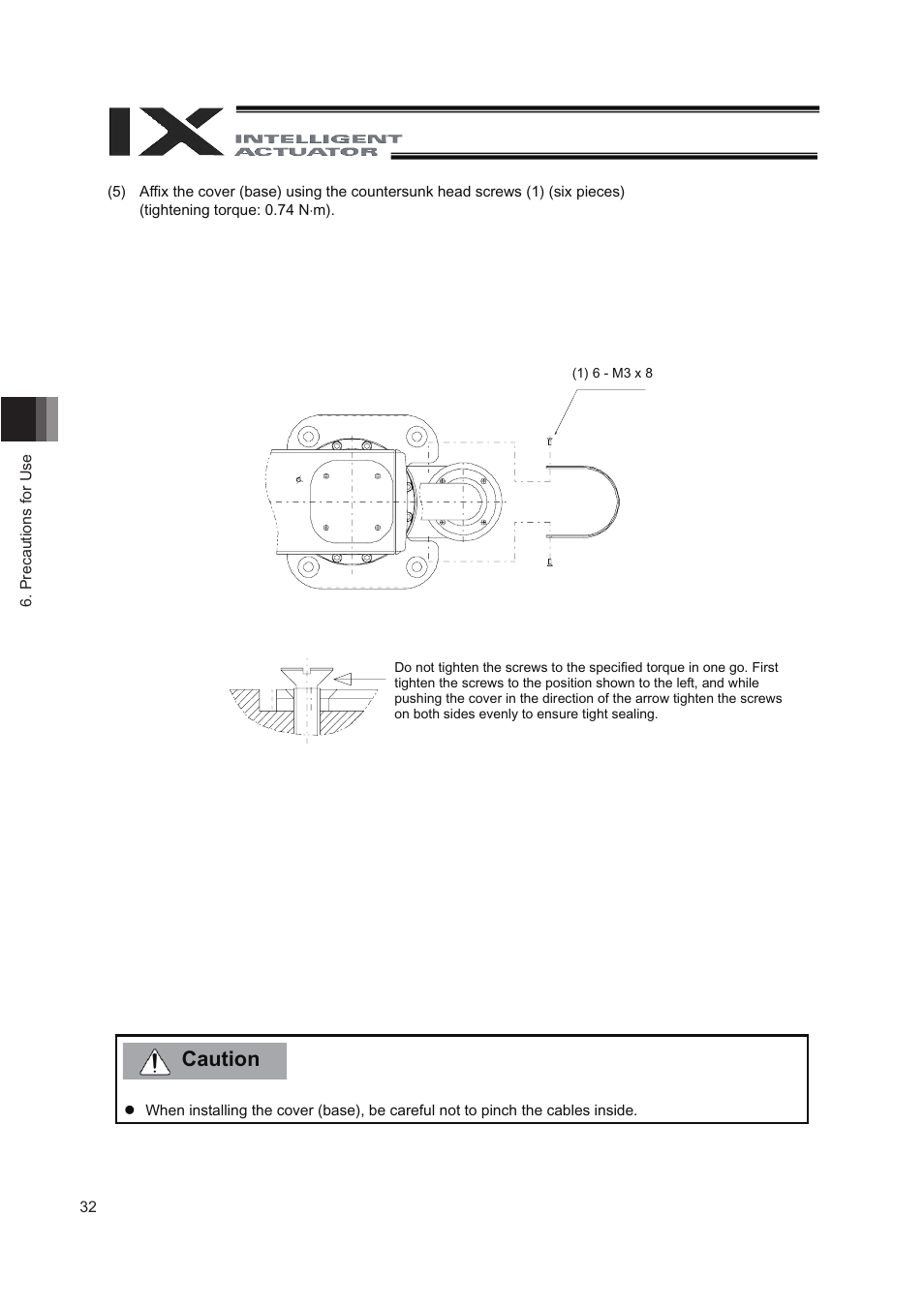Caution | IAI America IX-NNN8040 User Manual | Page 40 / 84