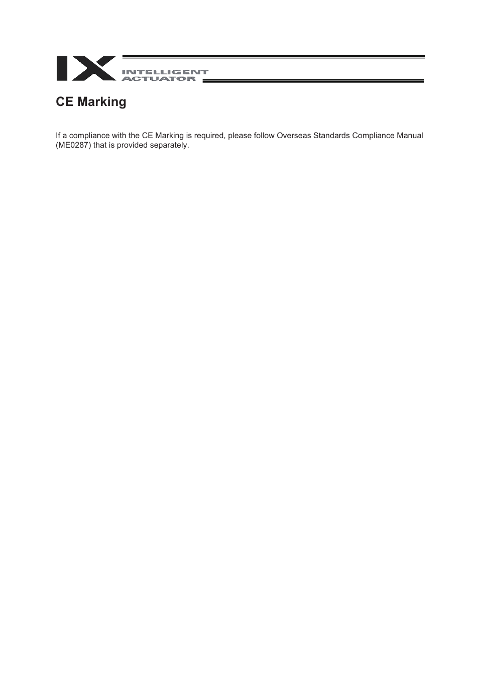 Ce marking | IAI America IX-NNN8040 User Manual | Page 5 / 84